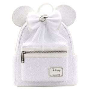 Loungefly Disney Minnie Mouse Sequin Wedding Mini Backpack